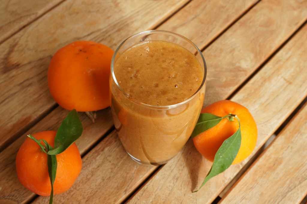 Продукты для приготовления смузи из хурмы